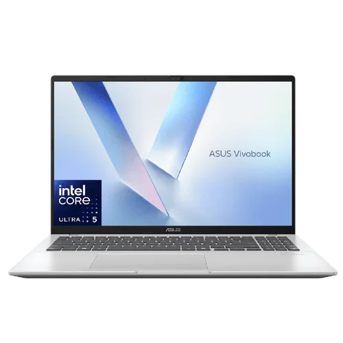 ASUS VivoBook 16 X1607CA-MB127W Intel Core Ultra 5-225H, DDR5 16GB RAM, 512GB PCIe NVMe M.2 SSD, Intel Graphics, 16-inch WUXGA Antiglare Display, Win11, Cool Silver - 1