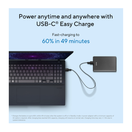 ASUS VivoBook 16 X1607CA-MB127W Intel Core Ultra 5-225H, DDR5 16GB RAM, 512GB PCIe NVMe M.2 SSD, Intel Graphics, 16-inch WUXGA Antiglare Display, Win11, Cool Silver - 5