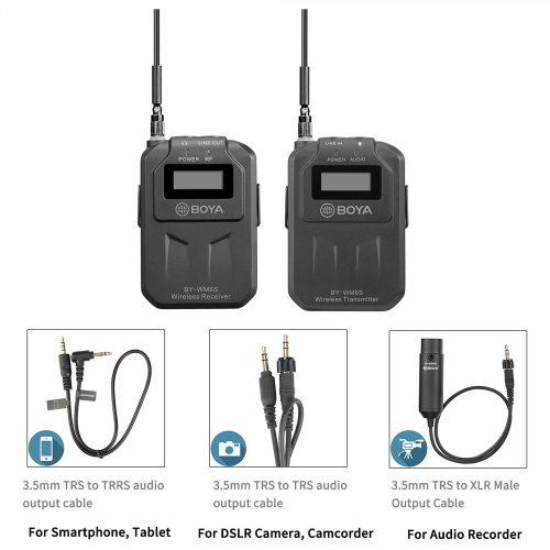 BOYA BY-WM6S Camera-Mount Wireless Omni Lavalier Microphone System (556 to 576 MHz) / Микрофон / - 3