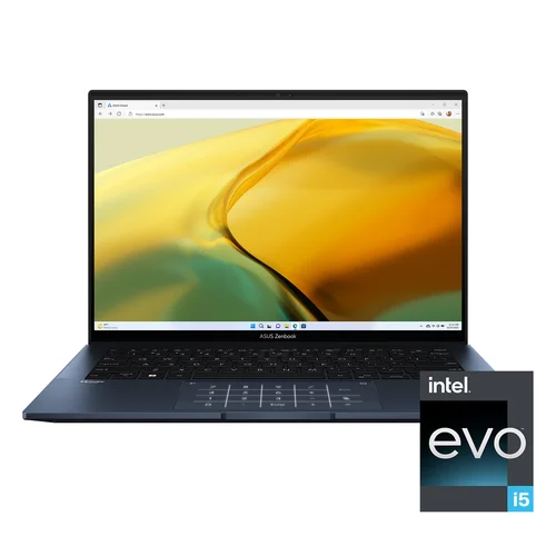ASUS ZenBook UX3402VA-KM284W Intel core i5-1340P, 8GB DDR5 RAM, 512GB PCIe SSD, Intel Iris Xe Graphics, 2.8K OLED 14-inch, Win11 home with NumberPad - 1