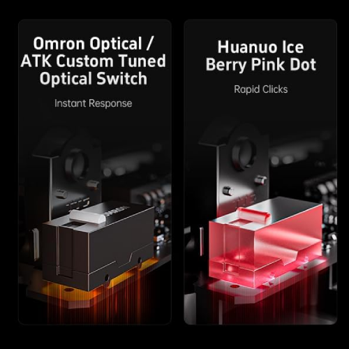 ATK A9 PLUS Wireless Gaming Mouse, White - 3