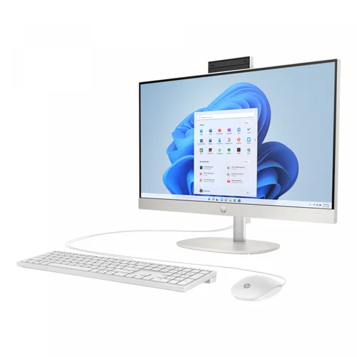 HP 24-cr0092d AIO PC Intel core i5-1335U, DDR4 3200MHz 8GB RAM, 512GB PCIe NVMe M.2 SSD, 23.8-inch FHD Touch, Win11 Home, K&M, Shell White - 3
