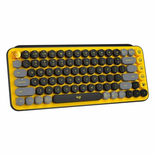 Logitech POP Keys Wireless Bluetooth Mechanical Keyboard, Blast Yellow - 3