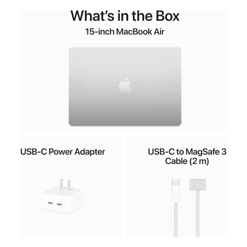 Apple MacBook Air 15.3" M3 Chip 8‑core CPU 10‑core GPU, 8GB RAM, 256GB SSD Silver /MRYP3/ - 6