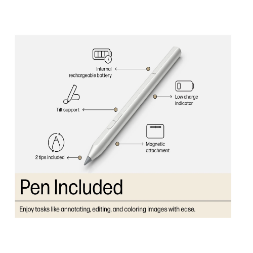 HP ENVY x360 14-fc0142TU, Ultra 5-125U, DDR5 16GB RAM, 512GB PCIe NVMe M.2 SSD, Intel Graphics, 14-inch WUXGA, Multi Touch, Win11 Home, Athmospheric Blue - 7