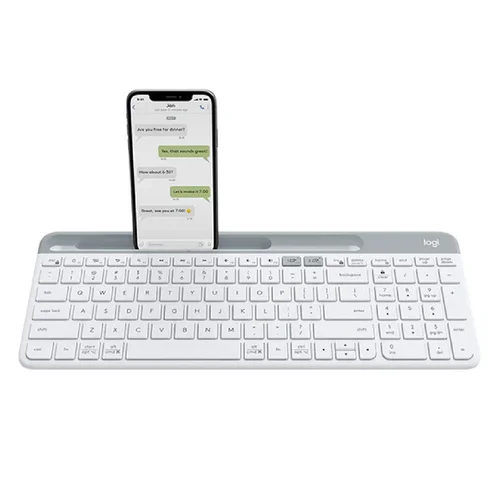 Logitech K580 Slim Multi-Device Wireless Keyboard, White - 1