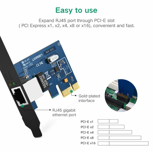 UGREEN PCIe Expansion Card to 2*USB-C Port (30773) - 2