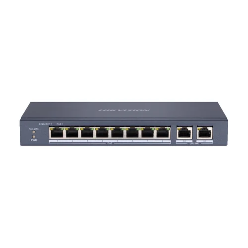Hikvision 8-Port + 2-Port Uplink PoE Switch DS-3E0310P-E/M / Свич салаалагч , Сүлжээний Төхөөрөмж /