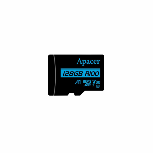 Apacer 128GB R100 UHS-I U3 V30 100MB/s Micro SD Memory Card /AP128GMCSX10U8-R/