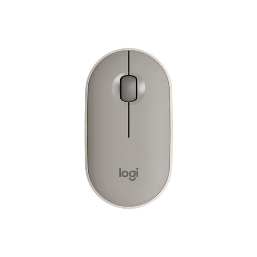 Logitech M350 Pebble Silent Wireless Mouse with Bluetooth, Sand - 1