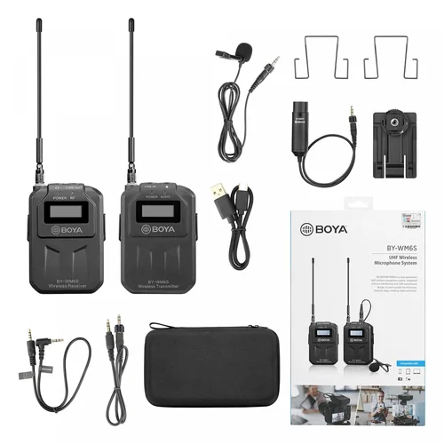 BOYA BY-WM6S Camera-Mount Wireless Omni Lavalier Microphone System (556 to 576 MHz) / Микрофон / - 1
