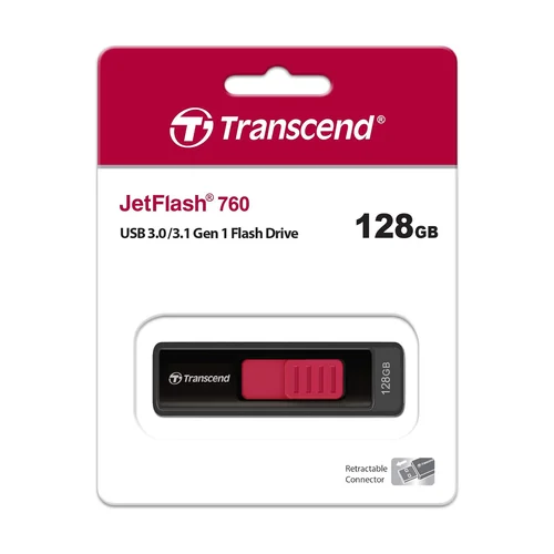 Transcend 128GB JetFlash 760 USB 3.1 Gen1 Flash Drive /TS128GJF760/ - 1