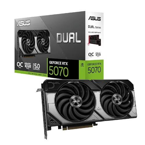 ASUS TUF Gaming GeForce DUAL-RTX5070-O12G 12GB GDDR7 Graphics Card / График карт / - 1