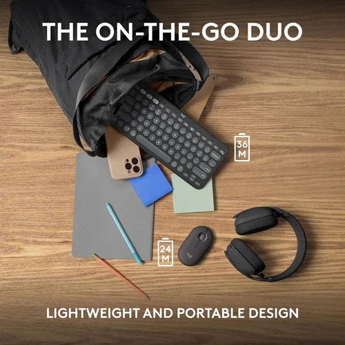 Logitech Pebble 2 Wireless Keyboard & Mouse Combo Black - 5
