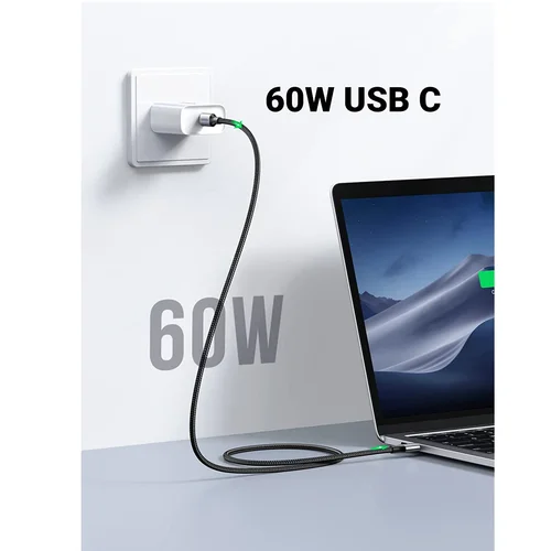 UGREEN USB C to USB C Nickel Plating Cable 0.5m (50996) - 2