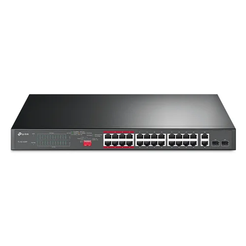 TP-Link SL1226P 24-Port 10/100Mbps + 2-Port Gigabit Unmanaged PoE+ Switch / Свич салаалагч , Сүлжээний Төхөөрөмж / - 1