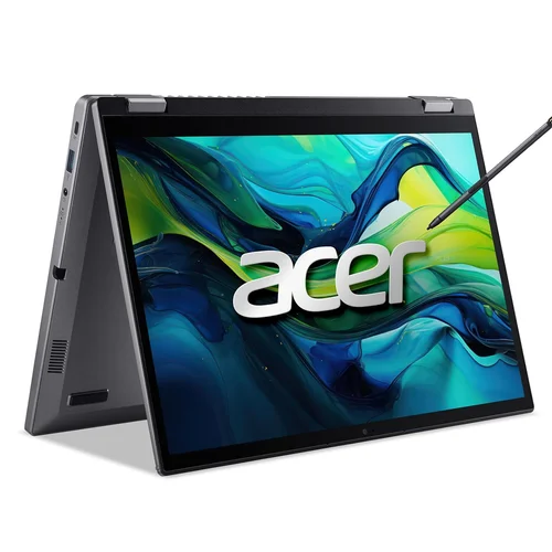 Acer Aspire Spin 14 ASP14-52MTN-74LZ Intel Core Ultra 7-155U, DDR5 16GB RAM, 512GB PCIe Gen4 SSD, 14-inch WUXGA Touch / Stylus, Win11 Home, Steel Grey - 1