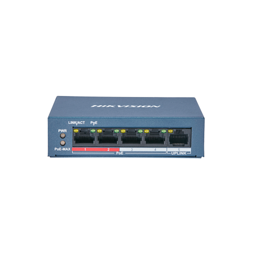Hikvision PoE 4-port + 1-Port Uplink Switch DS-3E0105P-E/M