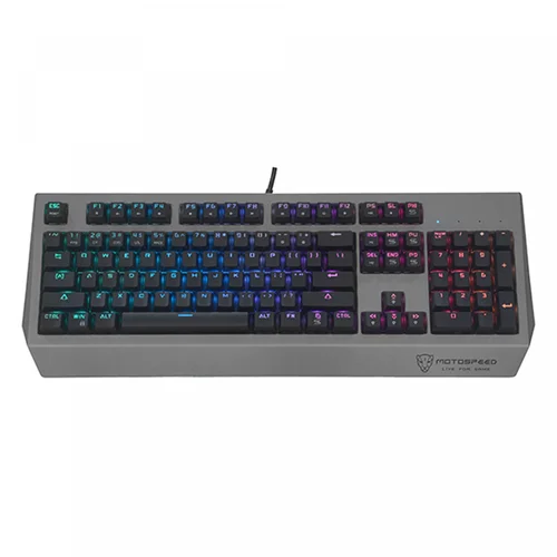Motospeed CK99 Wired Mechanical Gaming Keyboard with RGB, Black - 1