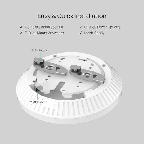 TP-Link Omada EAP720 BE3600 Ceiling Mount Dual-Band Wi-Fi 7 Access Point (Утасгүй цацагч төхөөрөмж , Сүлжээний Төхөөрөмж) - 2