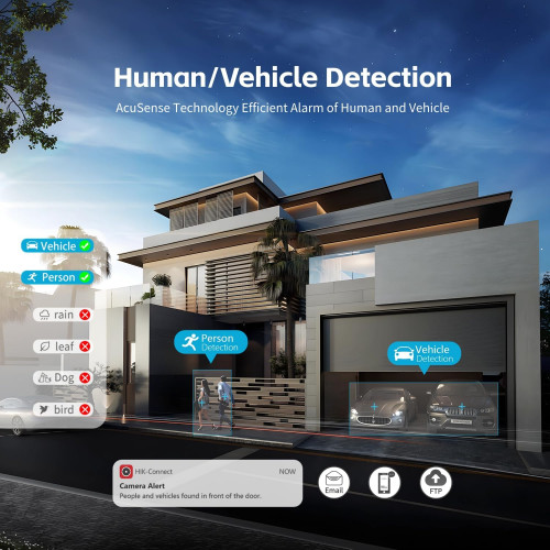 Hikvision 8MP Smart Hybrid Light with ColorVu Fixed Mini Bullet Network Camera DS-2CD2087G2H-LIU / Гадаа Хяналтын Камер / - 5