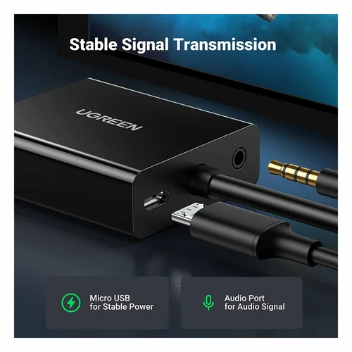 UGREEN HDMI Female to VGA Male Adapter with Audio Jack (20694) - 4