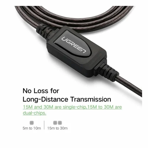 UGREEN USB 2.0 Extension Cable with Chipset 15m (10323) - 2