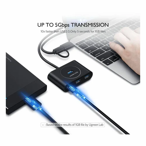 UGREEN USB 3.0 to 4-Port Desktop HUB 0.5m (20290) - 3