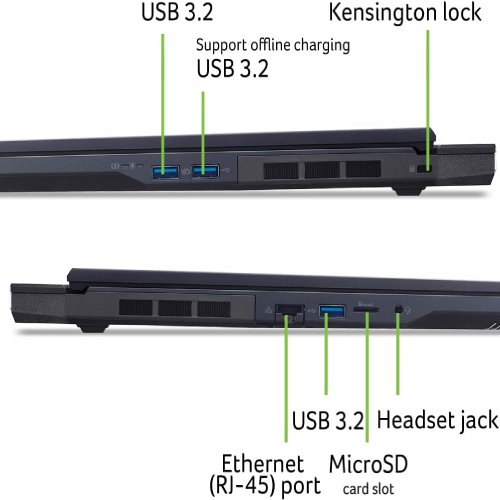 Acer Predator Helios 18 AI PH18-73-96CY Intel Core Ultra 9-275HX, DDR5 64GB RAM, 1TB PCIe NVMe SSD, NV RTX5080 16Gb, 18-inch WQXGA IPS Mini LED 250Hz, Win11 Home, Black - 6