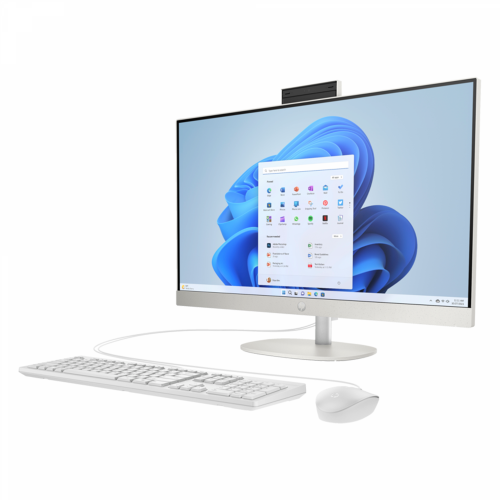 HP 24-cr0114d AIO PC Intel Core i7-1355U 5.0 GHz, DDR4 8GB RAM, 512GB PCIe NVMe M.2 SSD, Intel Iris Xe Graphics, FHD 23.8-inch Non-Touch, Win11 Home, K&M, Shell White - 3