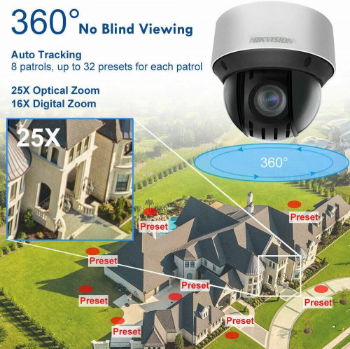 Hikvision 4MP 4-inch 25X Powered by DarkFighter IR Network Speed Dome PTZ Camera DS-2DE4A425IWG-E / Хөдөлгөөнт Хяналтын Камер / - 7
