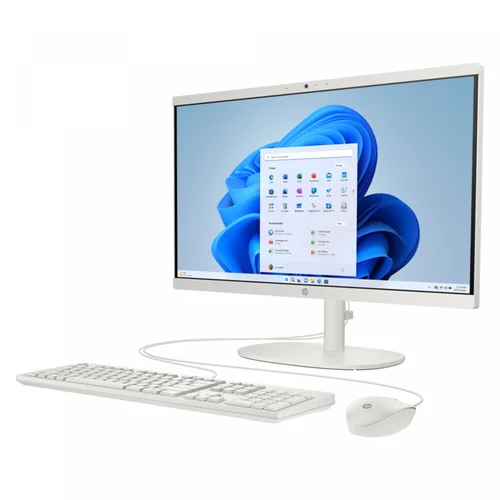 HP 22-dg0013d AIO PC Intel core i3-N300, DDR5 4800MHz 8GB RAM, 512GB PCIe NVMe M.2 SSD, 21.5-inch FHD Non-Touch, Win11 Home, K&M, Cashmere White - 2