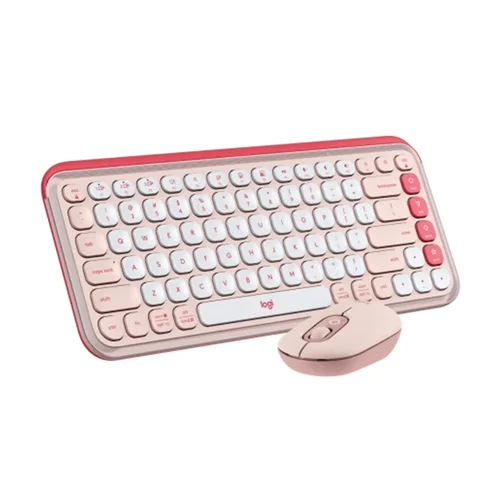 Logitech POP ICON Wireless Keyboard & Mouse Combo, Rose - 3