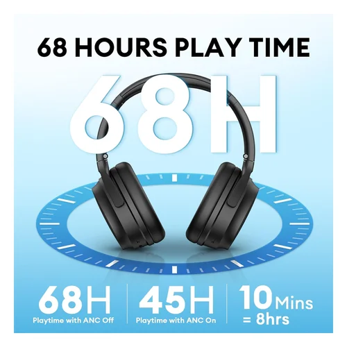 Edifier WH700NB Active Noise Cancelling Bluetooth Headphones, Black / Чихэвч / - 3
