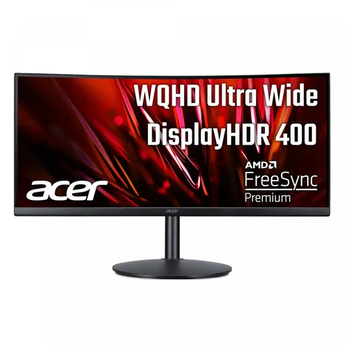 Acer Nitro XZ342CU S3 34-inch UWQHD 180Hz AMD FreeSync Premium Curved Gaming Monitor with Built-in Speaker - 1