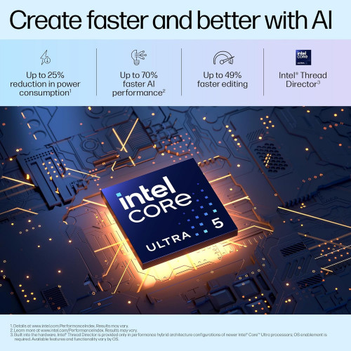 HP Pavilion 16-af0037TU, Ultra 5-125U, DDR 16GB RAM, 512GB PCIe SSD, Intel® Graphics, 16-inch WUXGA Antiglare, Natural Silver - 2