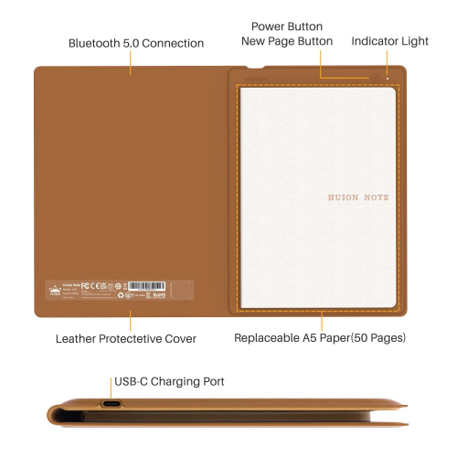 Huion A4 Smart Bluetooth Note Taking Tablet (Зурдаг Таблет) - 2