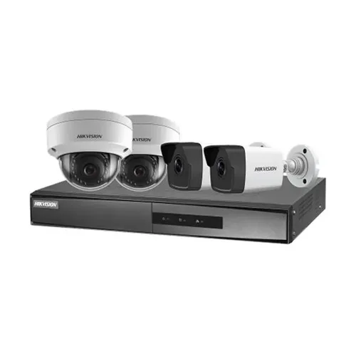 Hikvision 2MP Dome & Bullet Camera PoE Kit NK42E3H-1T(WD)  / Хяналтын Камерын Багц /