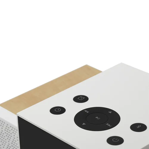 Edifier MP260 Multifunctional Bluetooth Speaker with Alarm Clock, White - 2