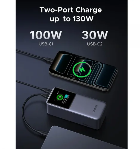 UGREEN 130W 20000mAh Nexode Power Bank (35524B) - 4