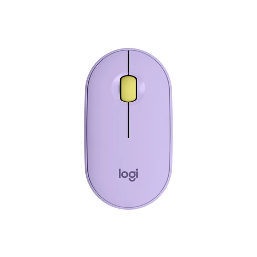 Logitech M350 Pebble Silent Wireless Mouse with Bluetooth, Purple - 1