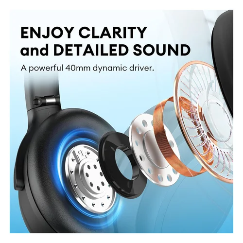 Edifier WH700NB Active Noise Cancelling Bluetooth Headphones, Black / Чихэвч / - 5