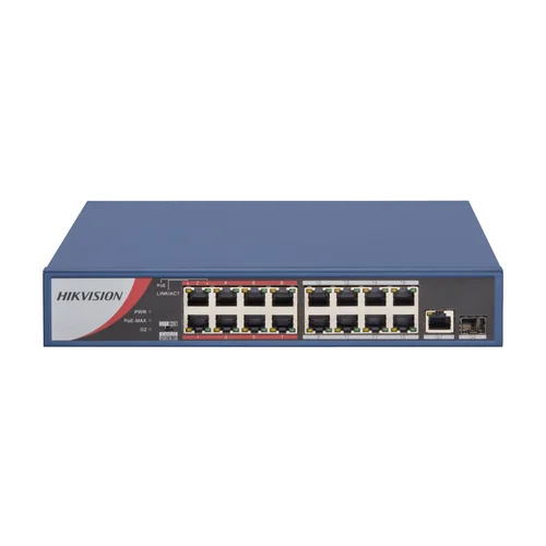 Hikvision 16-port + Gigabit 1 Port Uplink + 1 Port SFP PoE Switch DS-3E0318P-E/M / Свич салаалагч , Сүлжээний Төхөөрөмж /