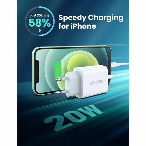 UGREEN USB-C Power Charger Adapter with PD 20W (60450) / Цэнэглэгч , Адаптер / - 3