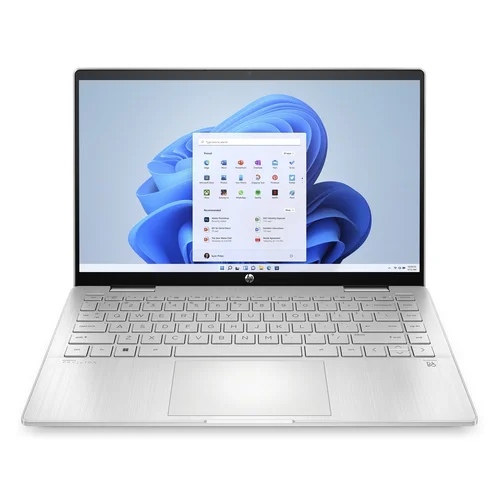 HP Pavilion X360 14-ek1087TU Intel Core i5-1335U, 8GB DDR4 3200MHz RAM, 512GB PCIe NVMe M.2 SSD, Intel Iris Xe Graphics, 14" IPS FHD, Multi Touch, Win10 Home, Natural Silver - 1
