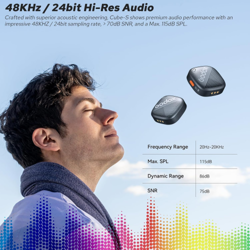 Godox Cube-SC Kit 2 Wireless Lavalier Microphone System / Микрофон / - 5