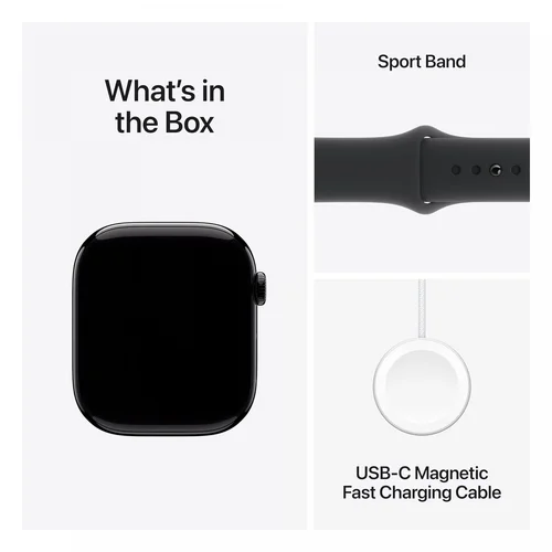Apple Watch Series 10 GPS 46mm Jet Black Aluminium Case with Black Sport Band (S/M) /MWWP3/ - 4