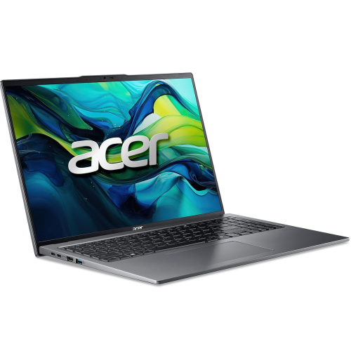 Acer Aspire 16 A16-71M-73W4, Intel Core Ultra 7-155H, DDR5 16GB RAM, 512GB PCIe Gen4 SSD, Intel Arc Graphics, 16-inch WUXGA, Win11 Home, Steel Grey - 9