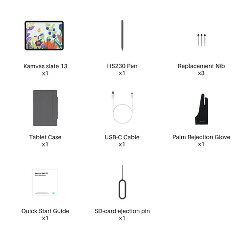 Huion Kamvas Slate 13 KT1201 Graphic Pen Display with li-battery / Зурдаг Таблет / - 9