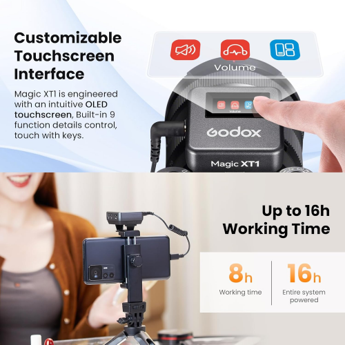 Godox Magic XT1 with Type-C Wireless Microphone System / Микрофон / - 4